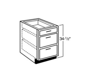 Three-Drawer Bases