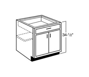 Double Door Single Drawer Bases