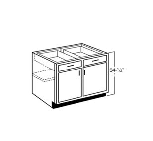 Double Door Double Drawer Bases