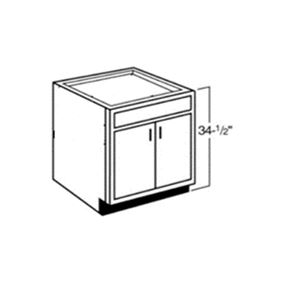 Sink Bases w-1-Dummy Drawer - No Shelf