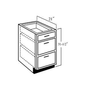 Vanity Base Cabinet - 3-Drawers