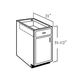 Vanity Base Cabinet - 1-Door With 1-Top Drawer